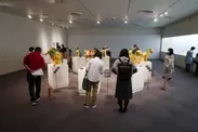大森暁生展の獅子の展示の様子