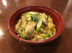 牡蠣の柳川風丼