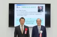 左：ロックウェル オートメーション ジャパン 代表取締役社長 矢田 智巳(代理出席) 右：向殿 政男氏