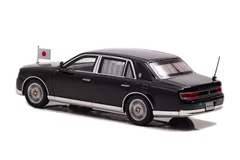 RAI'S 1/43 トヨタ センチュリー(UWG.60) 2020 日本国内閣総理大臣専用車(国旗掲揚仕様)：左後