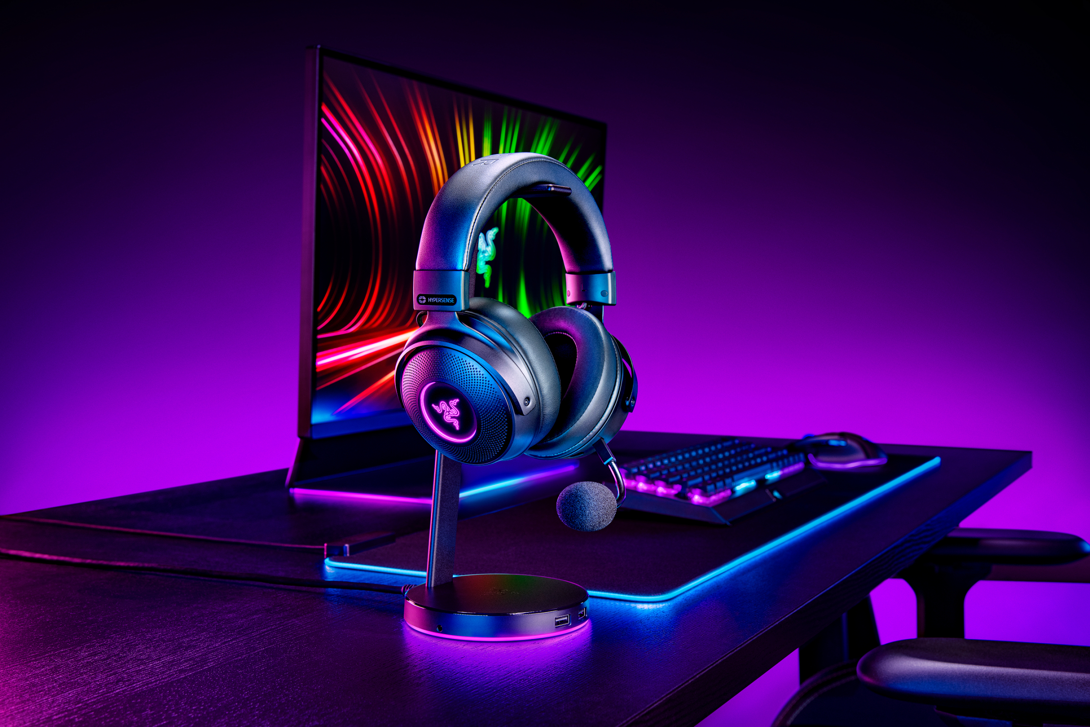 Razer、振動フィードバック機能搭載のワイヤレスゲーミングヘッドセット『Razer Kraken V3 Pro』を3月18日に発売決定！｜Razer のプレスリリース