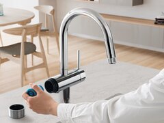 高級水栓メーカー“GROHE”のミンタシリーズから、デザインも機能も兼ね備えた浄水器一体型キッチン水栓が2022年6月リリース｜グローエ ジャパン株式会社のプレスリリース