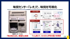 味覚センサー「レオ」で味を可視化