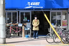 昔ながら自転車屋さん 店主