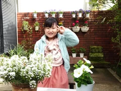 将来はお花屋さんになりたい孫の美月ちゃん