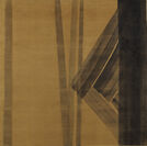 《夜明け》1967年　124.0×124.0cm　墨、和紙に金箔(撮影：尾見重治、大塚敏幸)