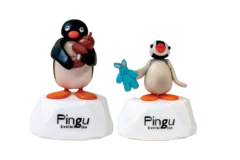 Pingu 40thフィギュア ピングー＆ピンガ 宝物のぬいぐるみ