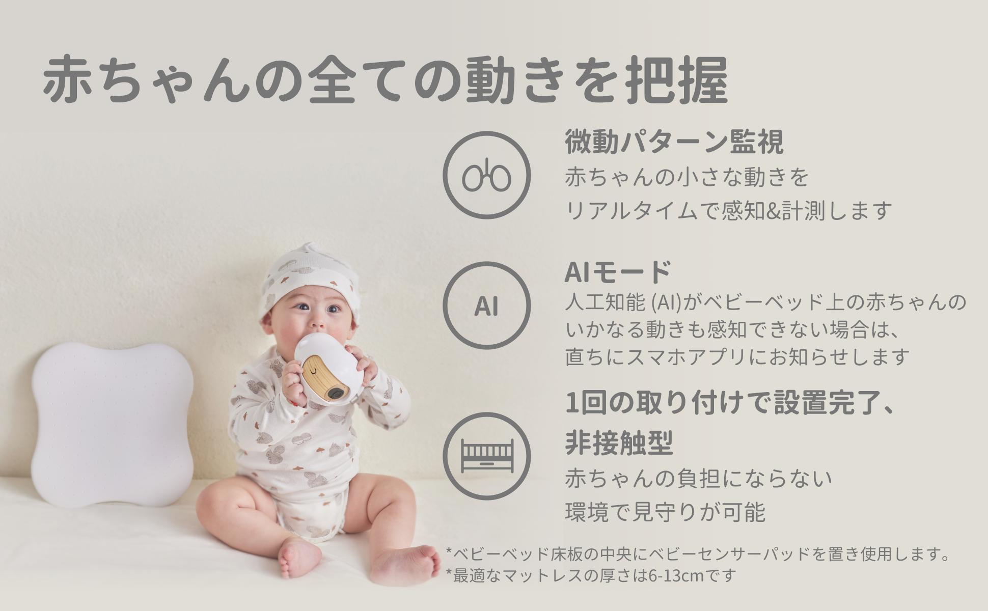 未開封 Cubo Ai Plus スマートベビーモニター 赤ちゃん 見守りカメラ