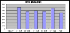 年代別　購入金額の集計結果