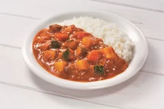 減塩野菜カレー盛り付け例