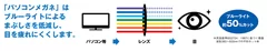 ブルーライト約50％カット