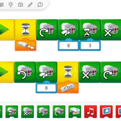 WeDo2.0プログラミング画面