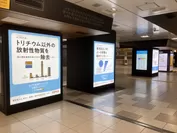 東京駅構内の中央通路のデジタルサイネージに掲出(2023/2/6〜19)