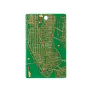 FLASH NY回路地図 LED6　ICカードケース　緑