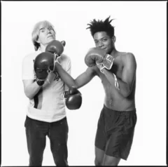 Andy Warhol and Jean-Michel Basquiat #3 New York City, July 10,1985　(C) Michael Halsband, 2022