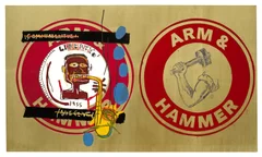 Jean-Michel Basquiat, Andy Warhol, Arm and Hammer II, 1984-1985 Collection Bischofberger, Mannedorf-Zurich, Suisse (C) The Estate of Jean-Michel Basquiat. Licensed by Artestar, New-York.(C) The Andy Warhol Foundation for the Visual Arts, Inc. / Licensed by ADAGP, Paris 2023