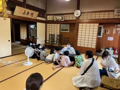 中区のお寺での活動風景