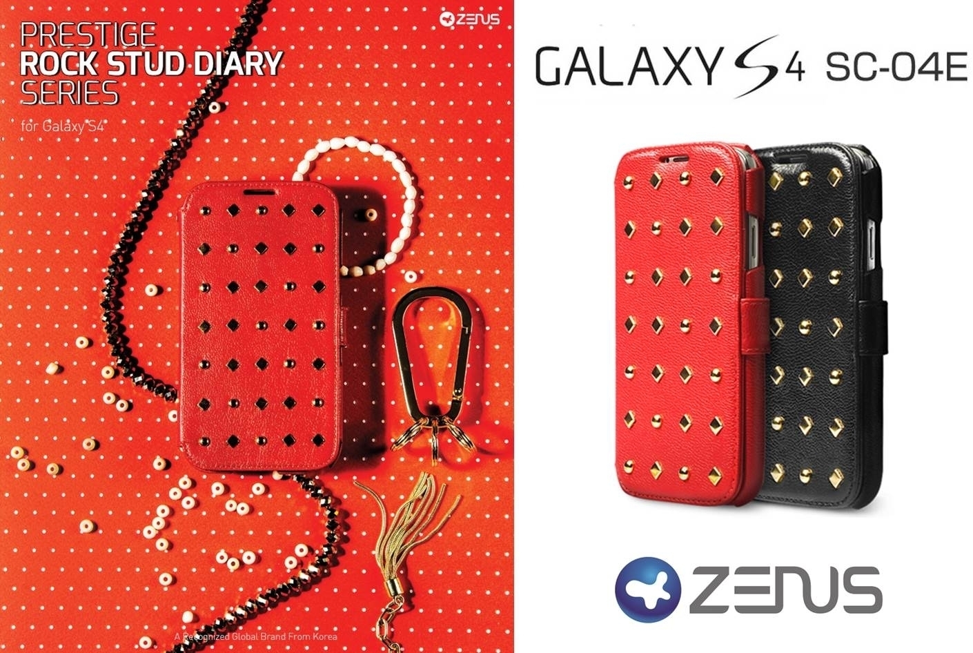Zenus ロックでクールなgalaxy S4 Sc 04e用高級レザーケース発売 株式会社ロア インターナショナルのプレスリリース