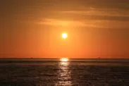 淡路島西海岸の夕陽