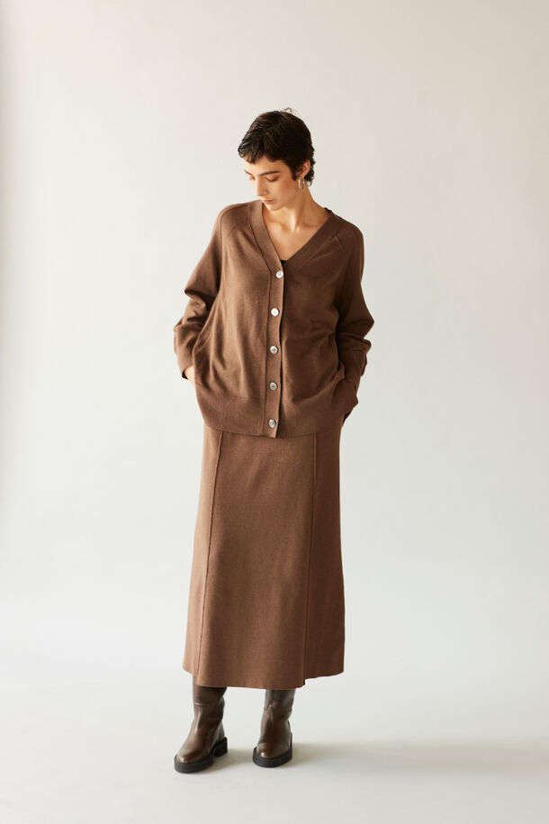 ワランス Undyed alpaca cotton knit coat コート