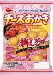 チーズおかき梅しそ味