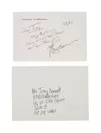 Martin Scorsese Handwritten Birthday Note　(C)Julien's Auctions