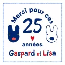 リサとガスパール25周年ロゴ