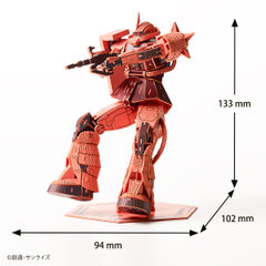 機動戦士ガンダム』よりシャア専用ザクと量産型ザクの紙製立体パズルが登場！｜株式会社プレックスのプレスリリース