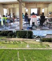 自社の研修施設と圃場