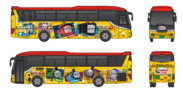 Newルックデザインのラッピングバス(1)