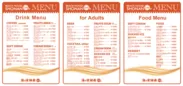 FOOD＆DRINK　MENU