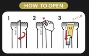 HOW TO OPEN　卵黄味