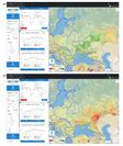 図1：リモートセンシング(NDVI)によるロシア、ウクライナの小麦収穫予測
