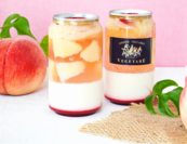 ベジターレ「桃好きいはたまらない贅沢な桃パフェ缶」1