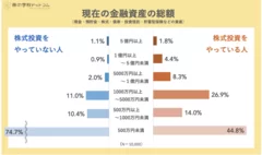 株をやる人・やらない人の金融資産比較詳細