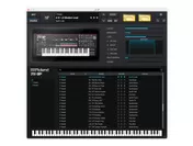 Roland Cloud 「JX-3P」ソフトウェア画面イメージ