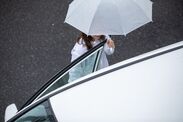 雨の日の乗り降りも濡れずに簡単