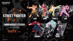 STREET FIGHTER 6 EMBROIDERED STICKER COLLECTION (Outfit ver.)