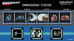 ROCKMAN SERIES EMBROIDERED STICKER COLLECTION