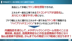 ケトン体摂取による生活習慣病予防や疾患リスクの軽減への期待