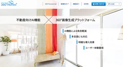 360°Homes 公式サイト画面