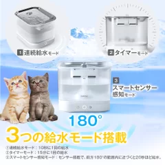 3つの給水モード搭載