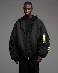 OVERSIZE HOODED BOMBER