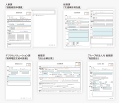 基本となる申請書デザインをルール化し、統一感のあるフォームを量産できる体制を実現