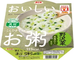 おいしいお粥　野沢菜