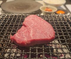 七輪の焼肉スタイルで