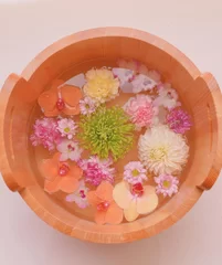 お花の足湯