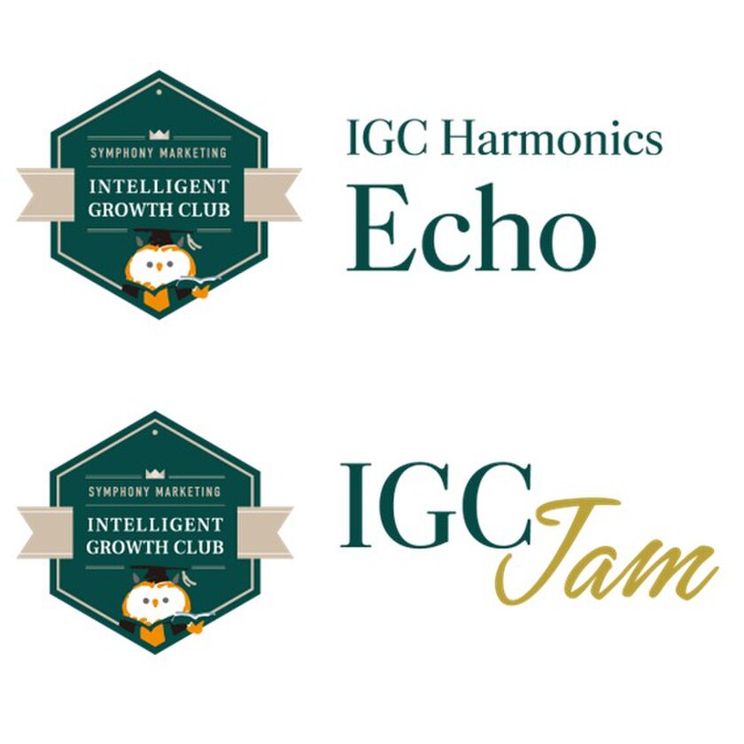 新サービスロゴ　IGCH Echo(上)、IGC Jam(下)