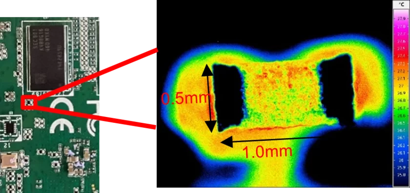 チップ抵抗　※1.3μm顕微鏡レンズ使用