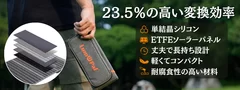 23.5％の高い変換効率